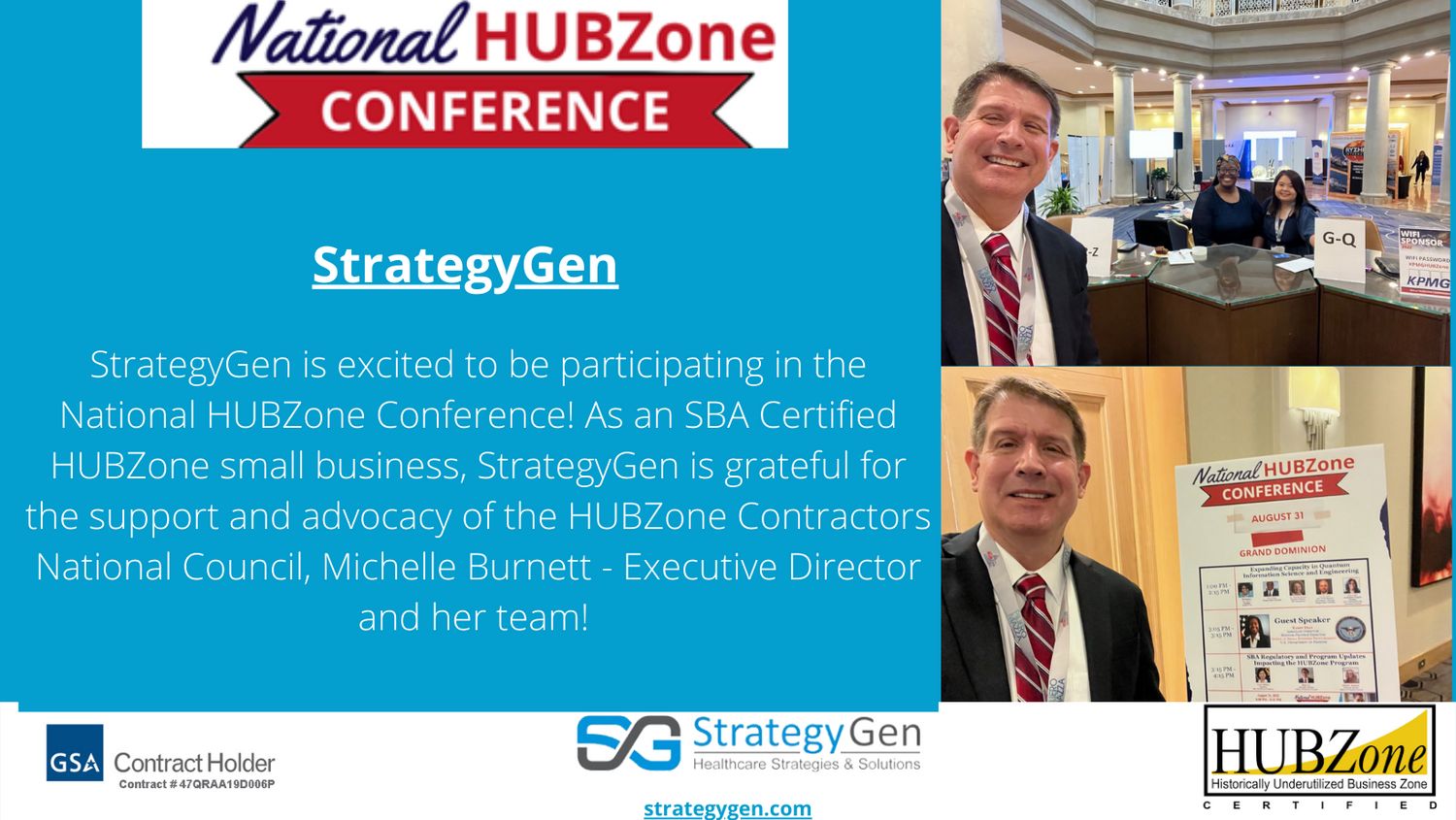 StrategyGen Joins the National HUBZone Contractors Council StrategyGen Co