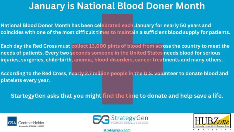 national blood donor month january