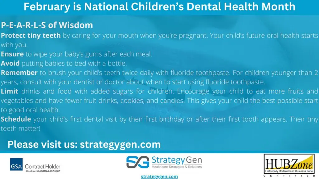 February is national children’s dental health month