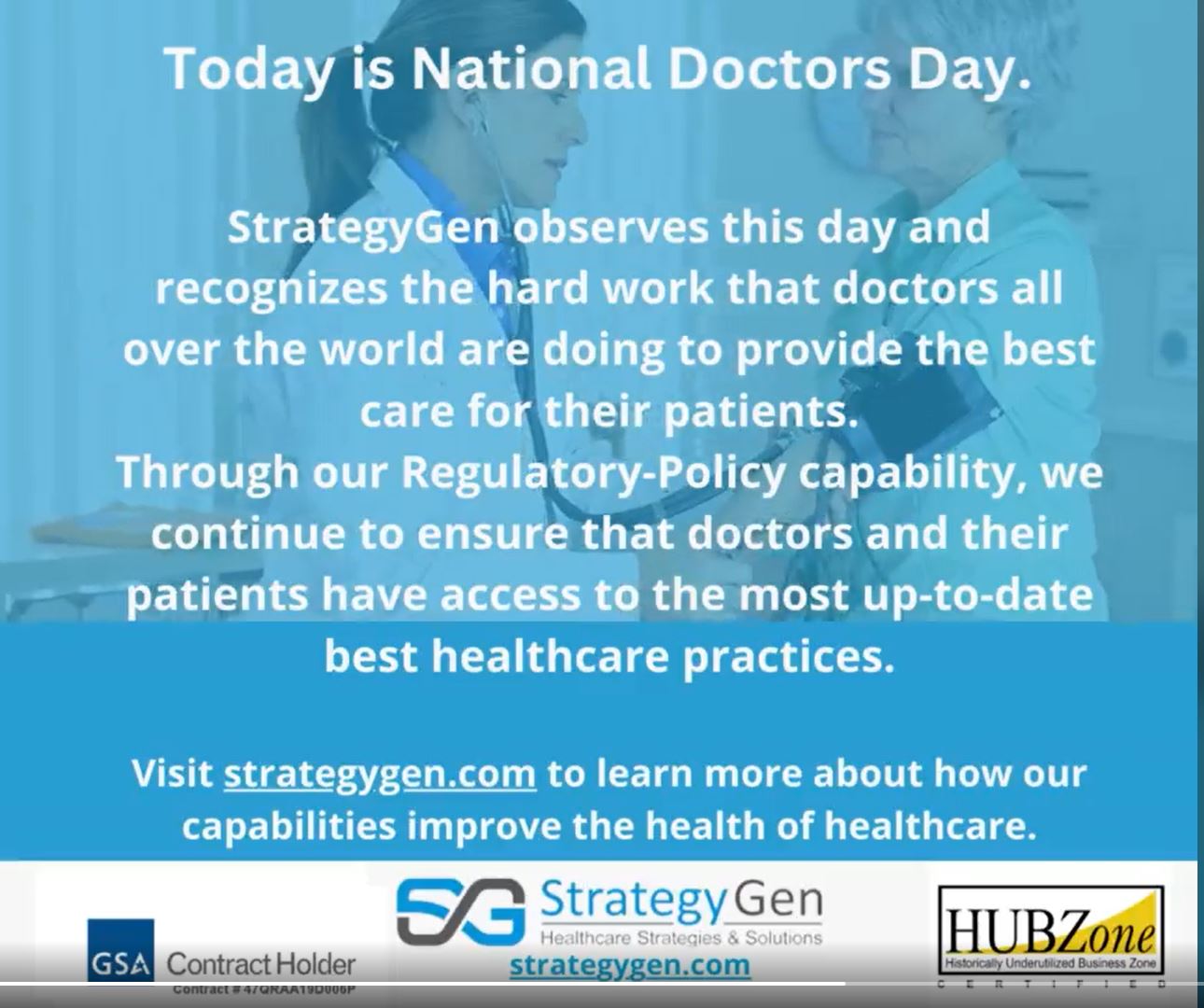 Strategygen celebrates doctors strategygen co