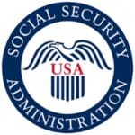 Social Security Administration logo with eagle.