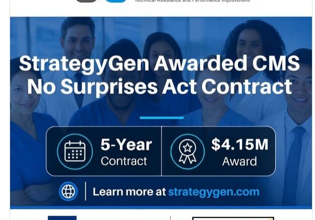 StrategyGen awarded CMS No Surprises Act contract