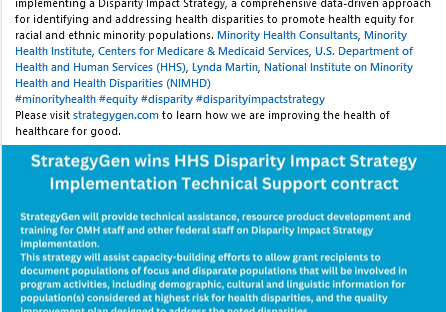 StrategyGen HHS Disparity Impact Implementatio