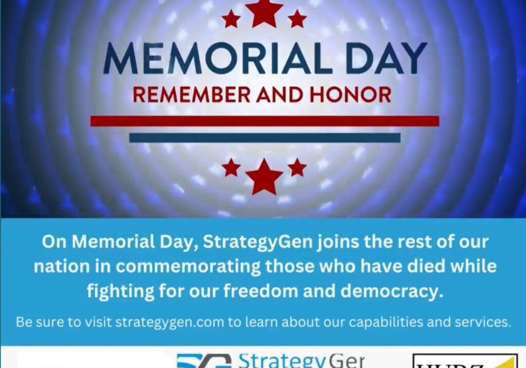 StrategyGen and Memorial Day-e5056e6